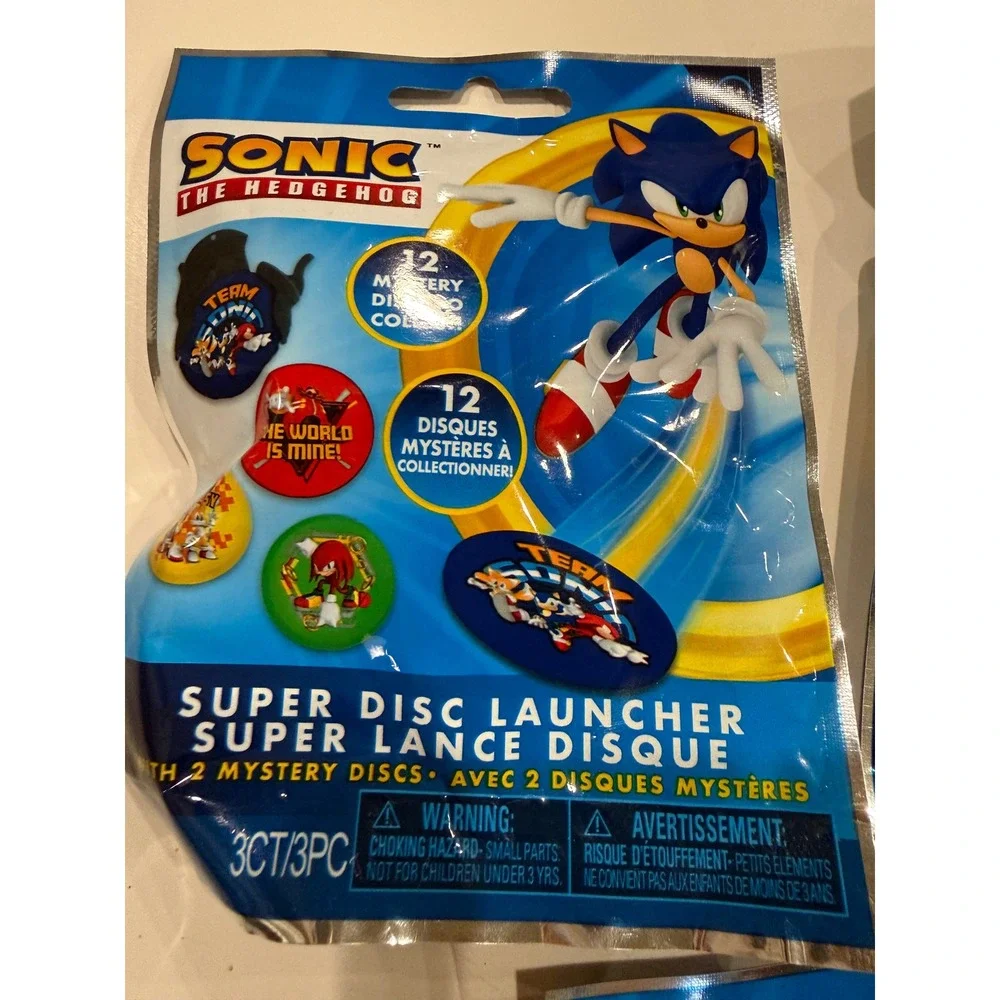 3 Pack Sonic the‎ Hedgehog Super Disc Launcher Mystery Blind Bags SEGA SC2486-01